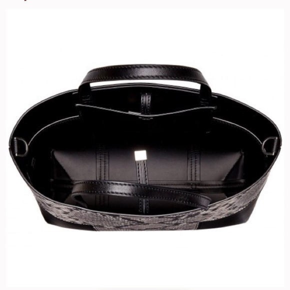 Tory Burch Block-T Mini Snake Embossed Tote - Picture 4 of 11